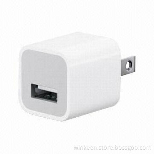 UL Listed 5W Mini USB AC Adapter for Smartphones, 5V, 1.0A Output